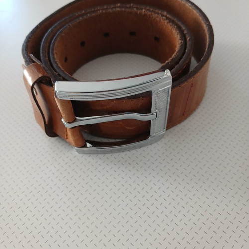 DERRY'S leather belt 105 cm, brown