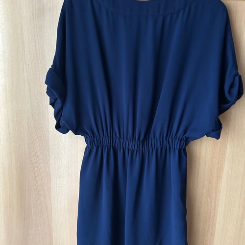 Zara mini dress blue like new with elastic waist