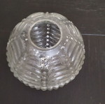 Decorative glass vase like new, height 22 cm, perimeter 67 cm