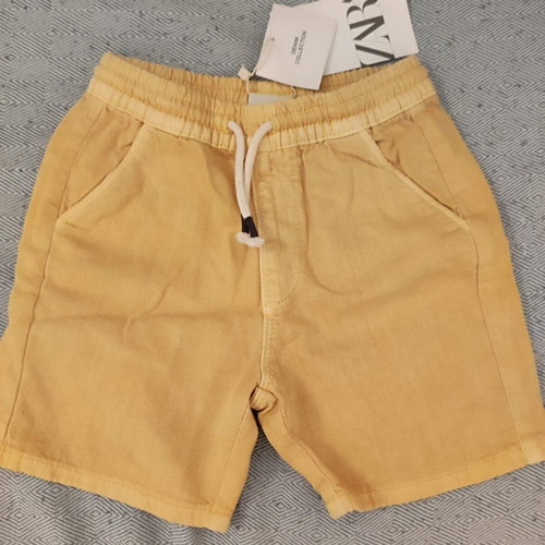 Zara Kids shorts new with tags, size 2-3 years, yellow cotton