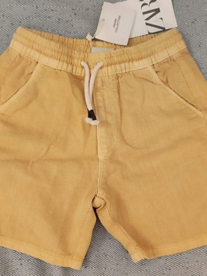 Zara Kids shorts new with tags, size 2-3 years, yellow cotton