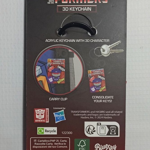 Transformers Soundwave acrylic keychain new Blue Sky Hasbro 2024
