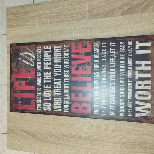 Framed motto like new