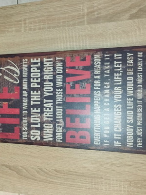 Framed motto like new