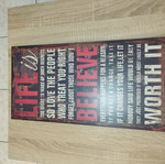 Framed motto like new