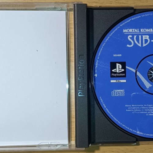 Mortal Kombat Mythologies Sub-Zero PS1 game