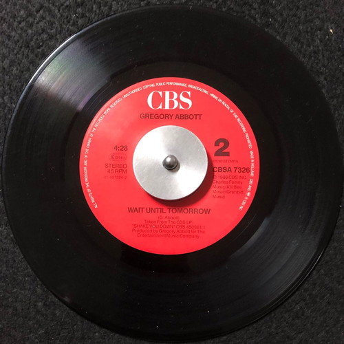 Gregory Abbott Shake You Down 7" vinyl single used, pop