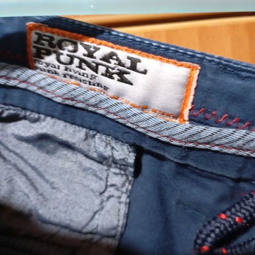 Punk Royal Cargo Pants XL Blue, New