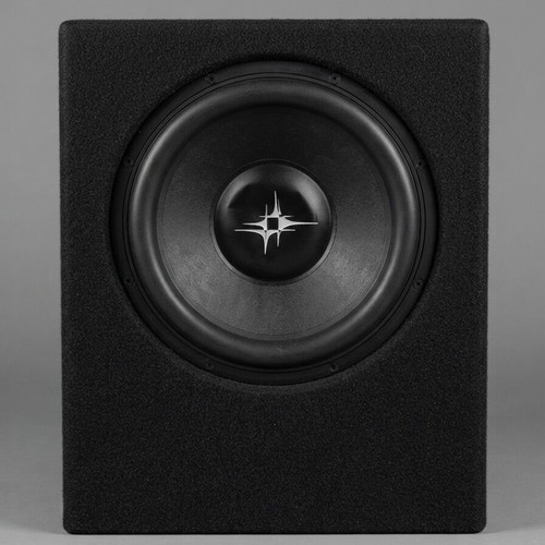 Pearless car subwoofer in 10"/12" cabinet with carpet finish, used
