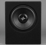 Pearless car subwoofer in 10"/12" cabinet with carpet finish, used