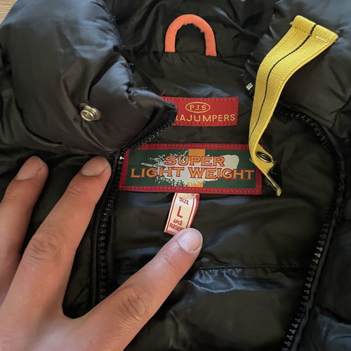 Parajumpers Mens Puffer Jacket used, size L, black