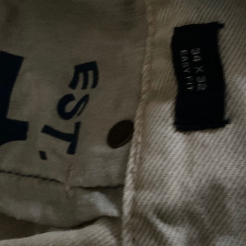 Gap men's jeans used, beige, size 34 waist, length 32-33