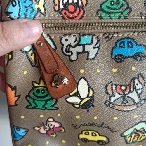 Braccialini crossbody bag like new, brown and multicolor