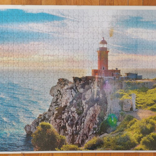 Puzzle in frame like new, dimensions 0.50x0.70
