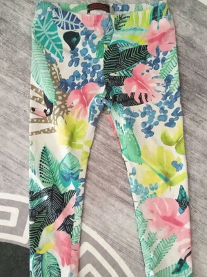 Catimini leggings used, multicolor for 3 years old