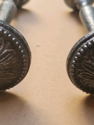 Traditional solid forged curtain tiebacks, pack of 10, new