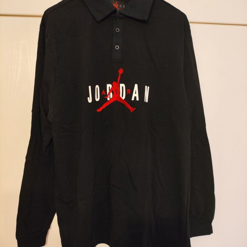Jordan Men's Long Sleeve Polo Shirt L new
