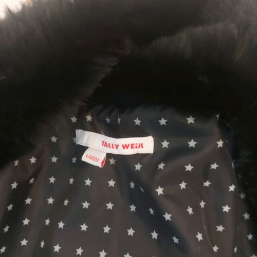 Fur vest women's black like new, size L
