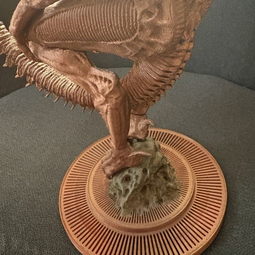 Xenomorph Alien 3D Printed Collectible Statue new, metallic finish