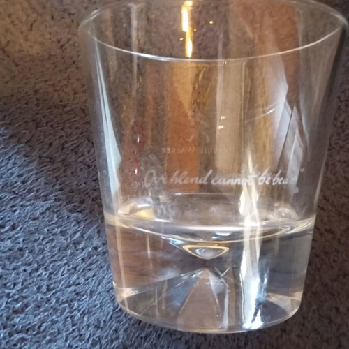 Johnnie Walker whiskey glass like new, collectible