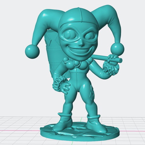 3D Harley Quinn model unpainted new, 10 centimeters