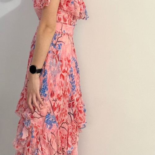 Alice Olivia Galina Maxi silk dress like new