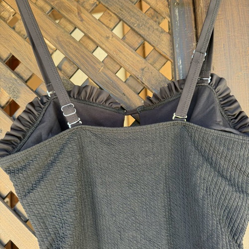 Black swimsuit XL used without cups with side cords