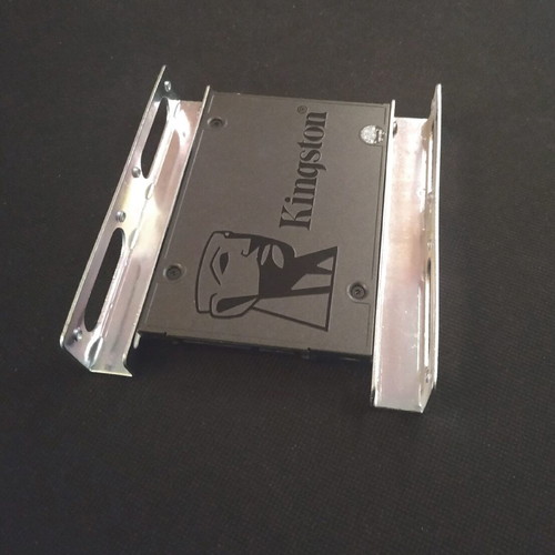 Metal brackets for 2.5" to 3.5" drive bay like new