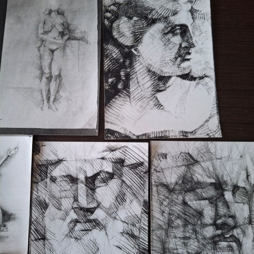Artistic photos used, set of 19, ideal for collage