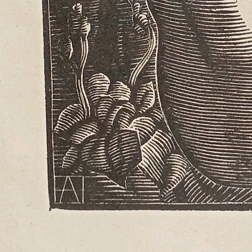 Artwork used woodcut by Angelos Theodoropoulos featuring 3 women (Dryads)