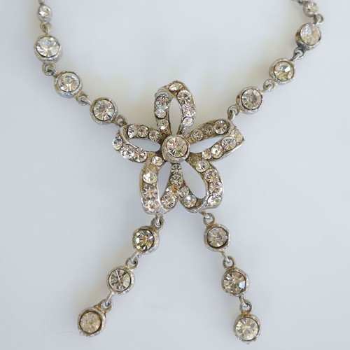 925 Silver Necklace used with cubic zirconia studs