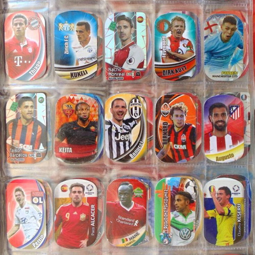 Complete football metal tags album, foil, Lot 200