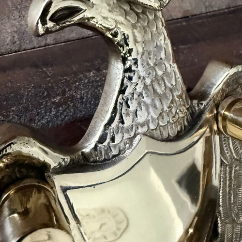 Vintage Heavy Brass Eagle Door Knocker