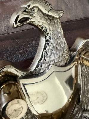 Vintage Heavy Brass Eagle Door Knocker