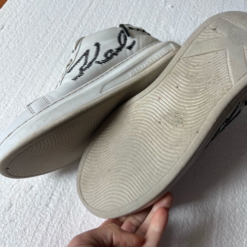 Karl Lagerfeld trainers used, size 40, black and white