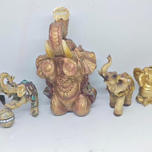 Collection of vintage aesthetic decorative elephants like new