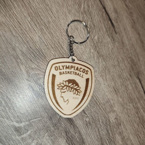 Olympiacos Basketball Handmade Wooden Keychain new