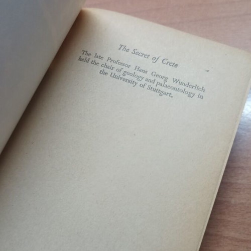 The Secret of Crete book like new