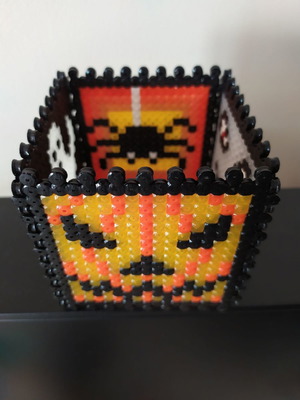 Ръчно изработен декоративен Halloween Candle Box нов