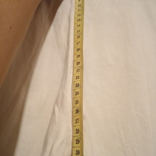 Marks & Spencer white high-waist pants new, linen viscose blend, UK 12