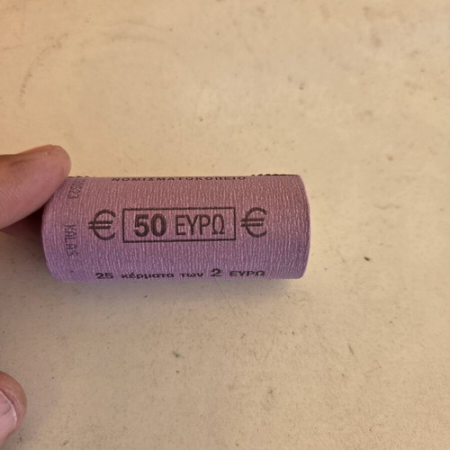 Roll of 25 commemorative 2 euro coins 100 Years from Maria Callas' Birth