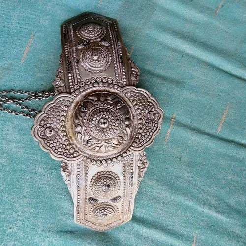 Authentic Antique Silver Buckle 30cm, like new, 19th century