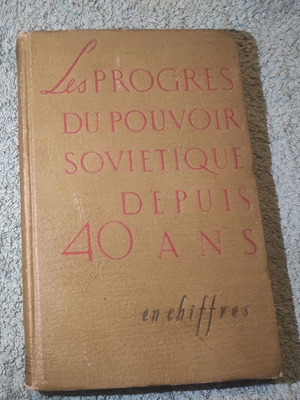 Les Progres Du Pouvoir Sovietique Depuis 40 Ans βιβλίο σαν καινούργιο, γαλλικά