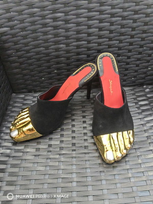 Women's Heeled Sandals new, size 40, suede and leather