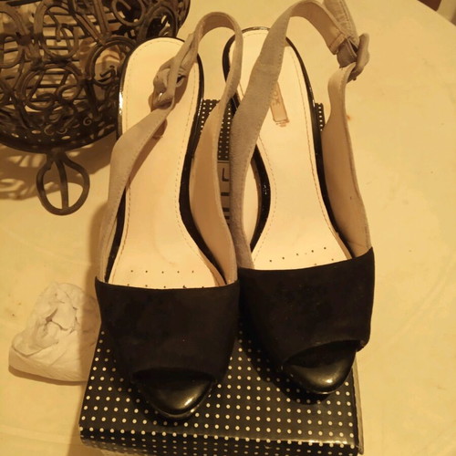 Geox sandals used, gray and black, size 36