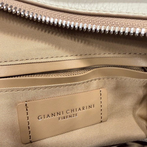 Gianni Chiarini white leather handbag new