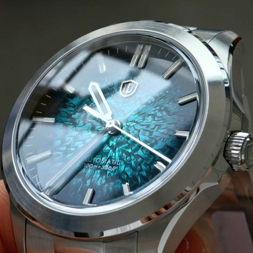 Watchdives WD0005B Ice Crack Automatic Seiko NH35 Men Watch new