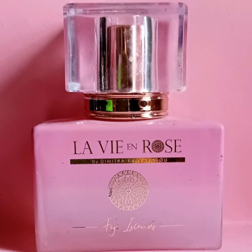 La Vie en Rose Figi Islads perfume bottle used, empty