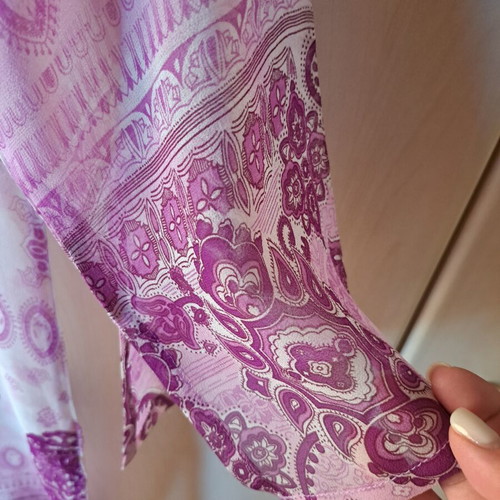 Calzedonia kaftan purple with embroidered sequins new