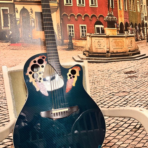 Ovation ADAMAS W 597 electro-acoustic guitar used with hard case